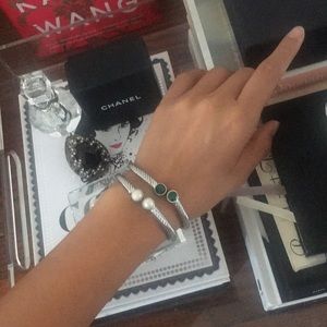 Adjustable Silver Bangle Bracelets